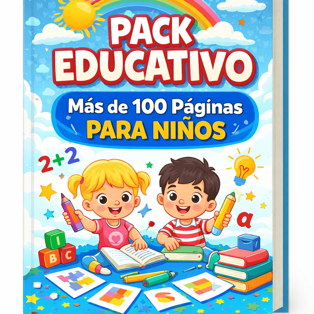 pack educativo de más de 100 páginas para niños